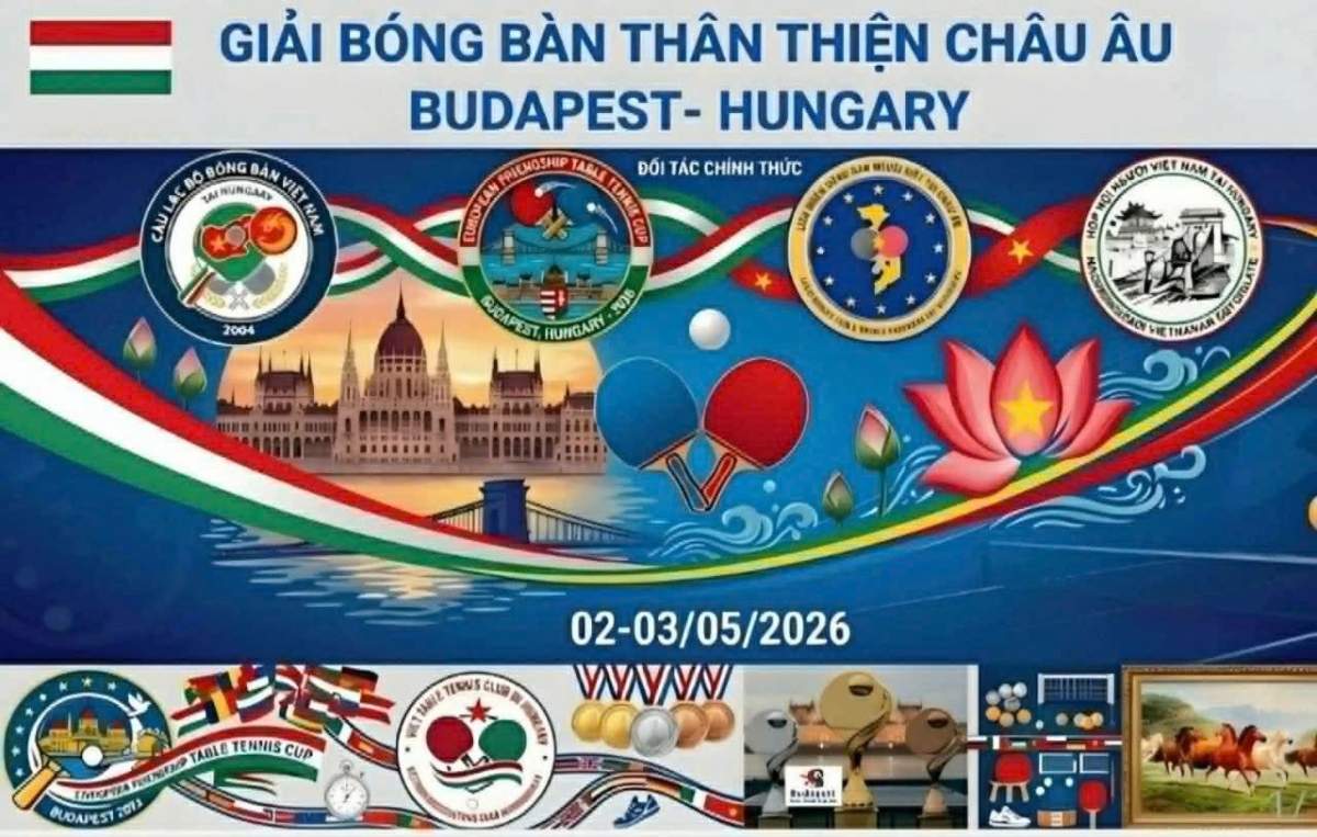 European friendly table tennis tournament for Vietnamese expats in Hungary